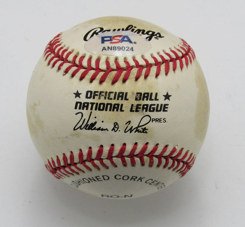 Red Schoendienst HOF Signed/Autographed ONL Baseball Cardinals PSA/DNA 191666