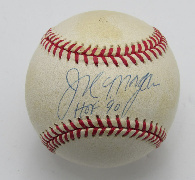 Joe Morgan HOF Autographed/Inscribed ONL Baseball Cincinnati Reds PSA/DNA 191702
