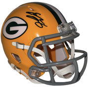 Eddie Lacy autographed Green Bay Packers 1961-79 throwback mini helmet front angle