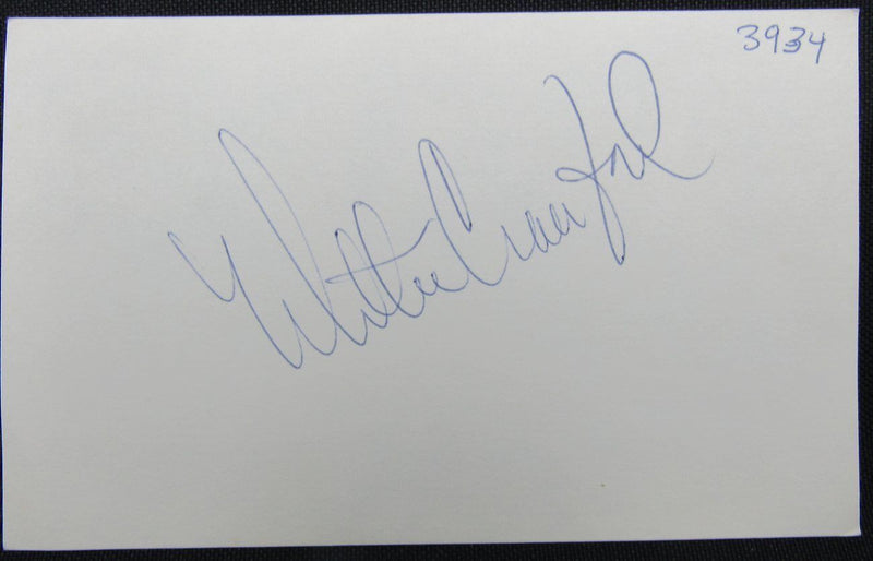 Willie Crawford Los Angeles Dodger Signed/Autographed 3x5 Index Card