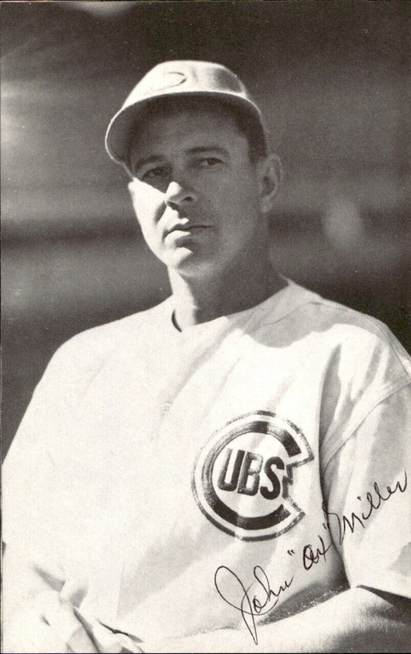 Ox Miller Chicago Cubs d. 2007 Signed/Autographed 3x5  Photo 178639