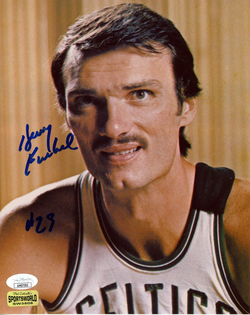Hank Finkel Autographed 8x10 Photo Boston Celtics JSA 183090