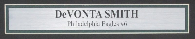 DeVonta Smith Signed/Auto 11x14 Photo Philadelphia Eagles Framed Fanatics 193342