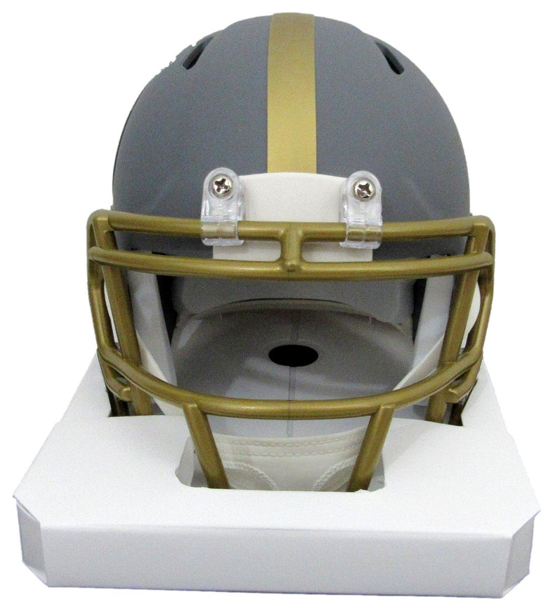 Jack Ham HOF Signed/Inscr Slate Mini Helmet Steelers Becket Witness 192372