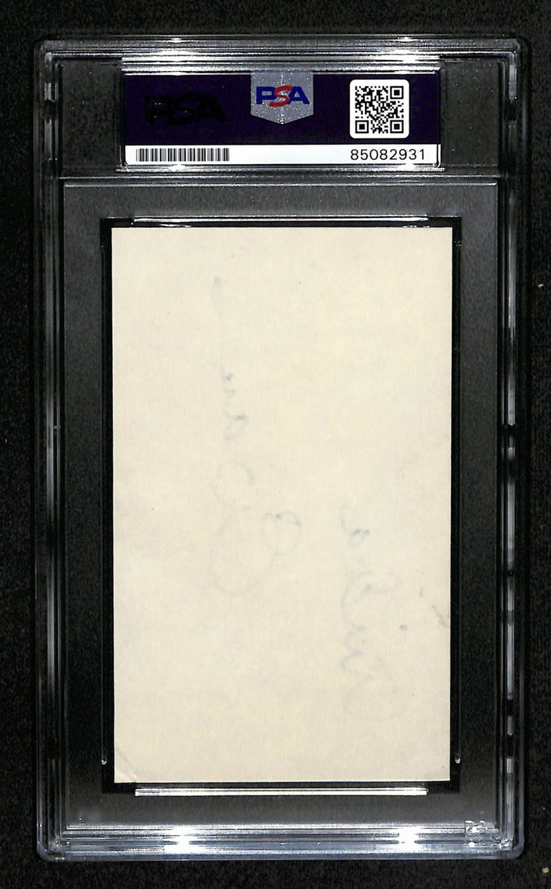 Linda Evans Signed 3x5 Index Card Actress "Dynasty" PSA/DNA 184375