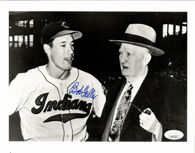 Bob Feller HOF Signed/Autographed 8x10 Photo Cleveland Indians JSA 191476
