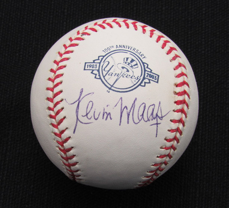 Kevin Maas Signed/Auto Yankees 100th OML Baseball JSA  186850