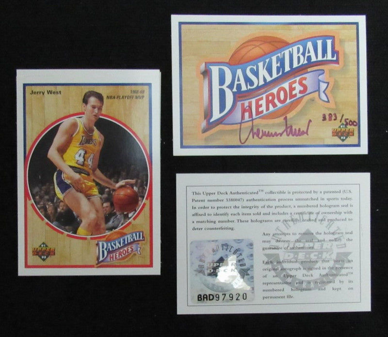 1992 Jerry West HOF Los Angeles Lakers Upper Deck Heroes Card Set 181810