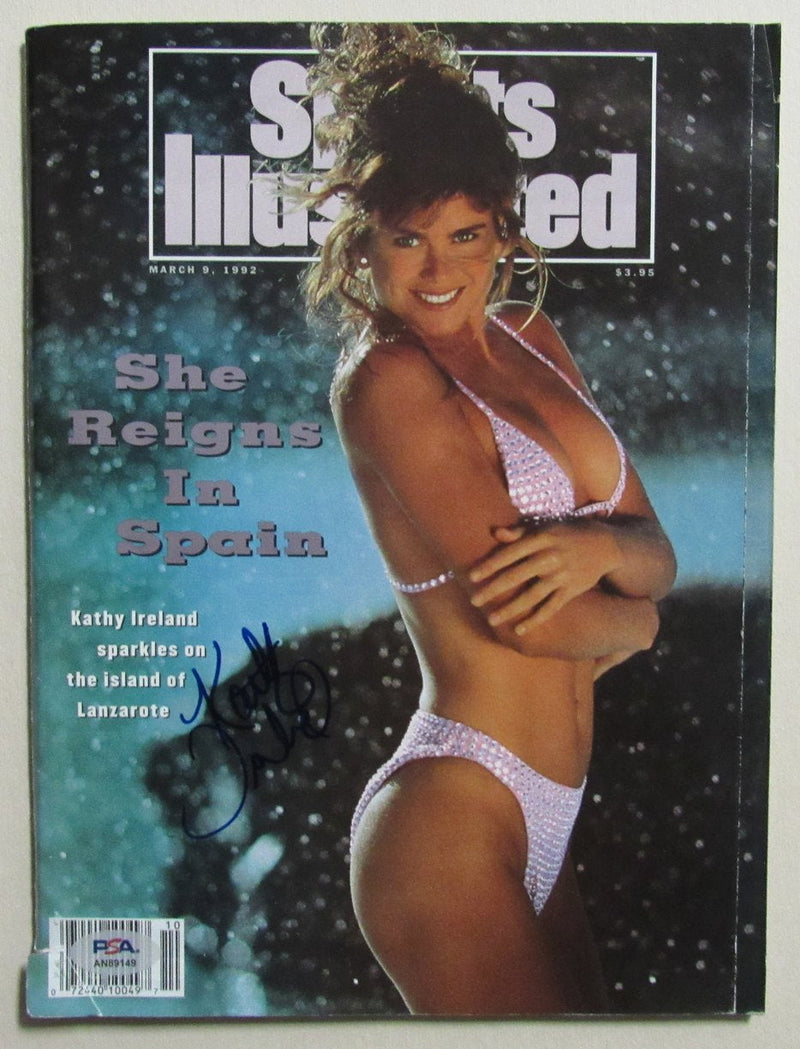 Kathy Ireland Signed March 9, 1992 Sports Illustrated Magazine PSA/DNA 191593