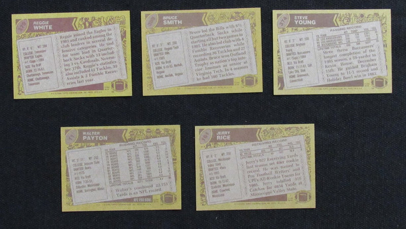 1986 TOPPS Football Complete Card Set (396) Rice RC Young RC White RC 189329