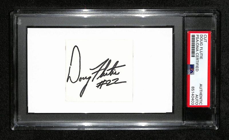 Doug Flutie Autographed 3x5 Cut Card PSA/DNA 186544