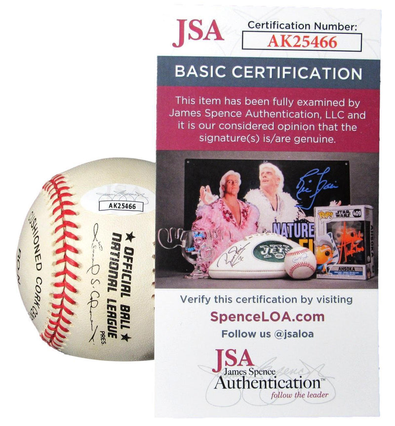 Willie McCovey HOF Autographed ONL Baseball San Francisco GIants JSA 180514