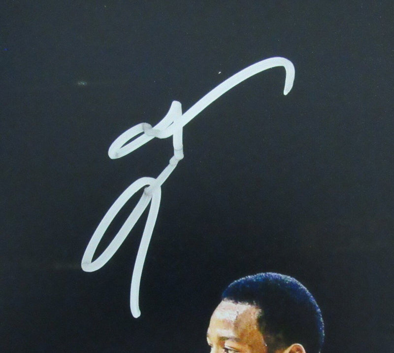 Allen Iverson HOF Autographed 16x20 Photo with Michael Jordan 76ers JSA 181859