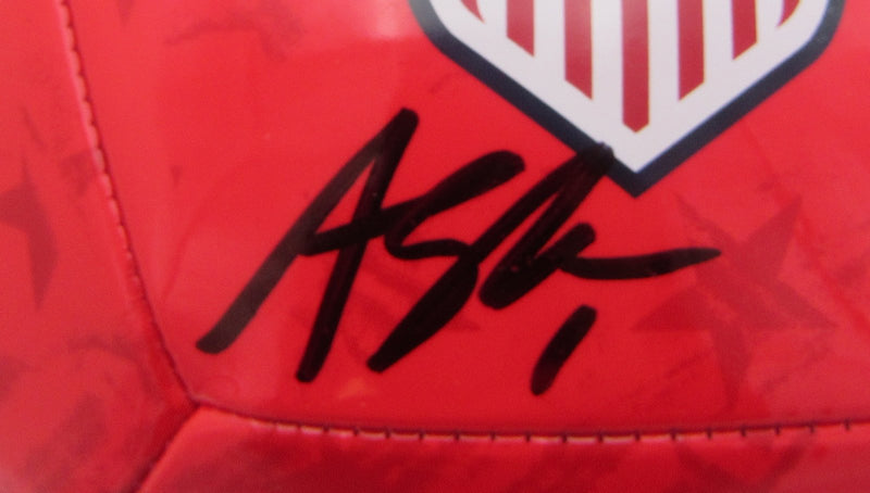 Alyssa Naeher USA Women's Soccer Team Signed Nike Red Soccer Ball JSA 145817