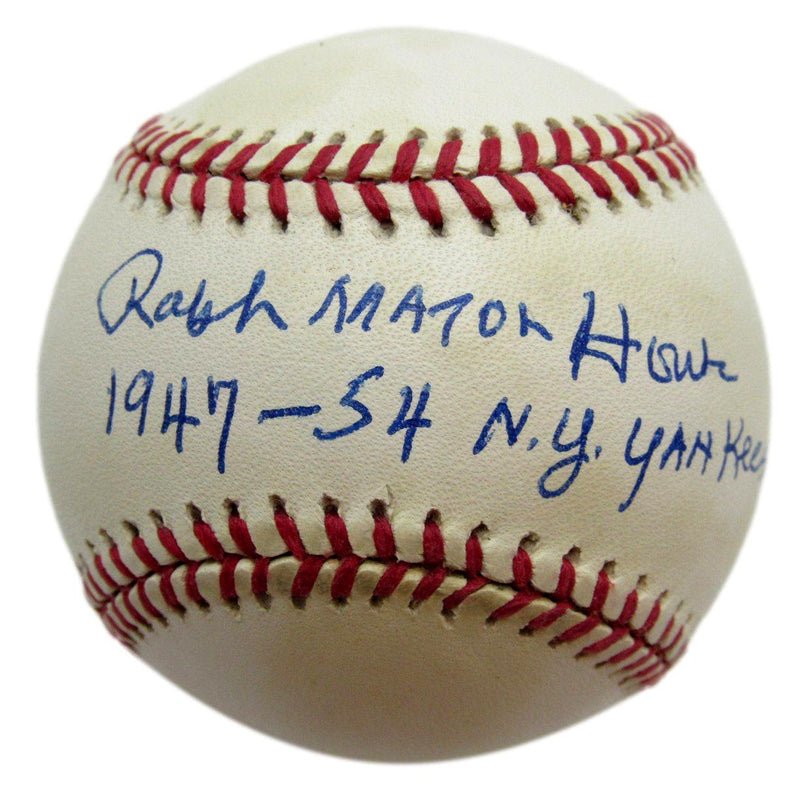 Ralph Houk Autographed/Inscribed OAL Baseball New York Yankees JSA