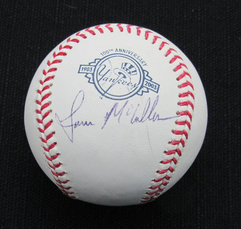Lance McCullers Signed/Auto Yankees 100th OML Baseball JSA  186866
