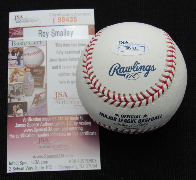 Roy Smalley Signed/Auto Yankees 100th OML Baseball JSA Inscr  186836