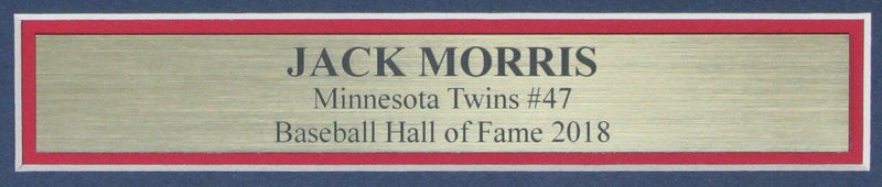 Jack Morris HOF Twins Signed/Autographed 8x10 Photo Framed JSA 164103