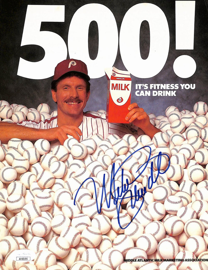 Mike Schmidt HOF Signed/Autographed 8x10 Advertisement Photo Phillies JSA 190318