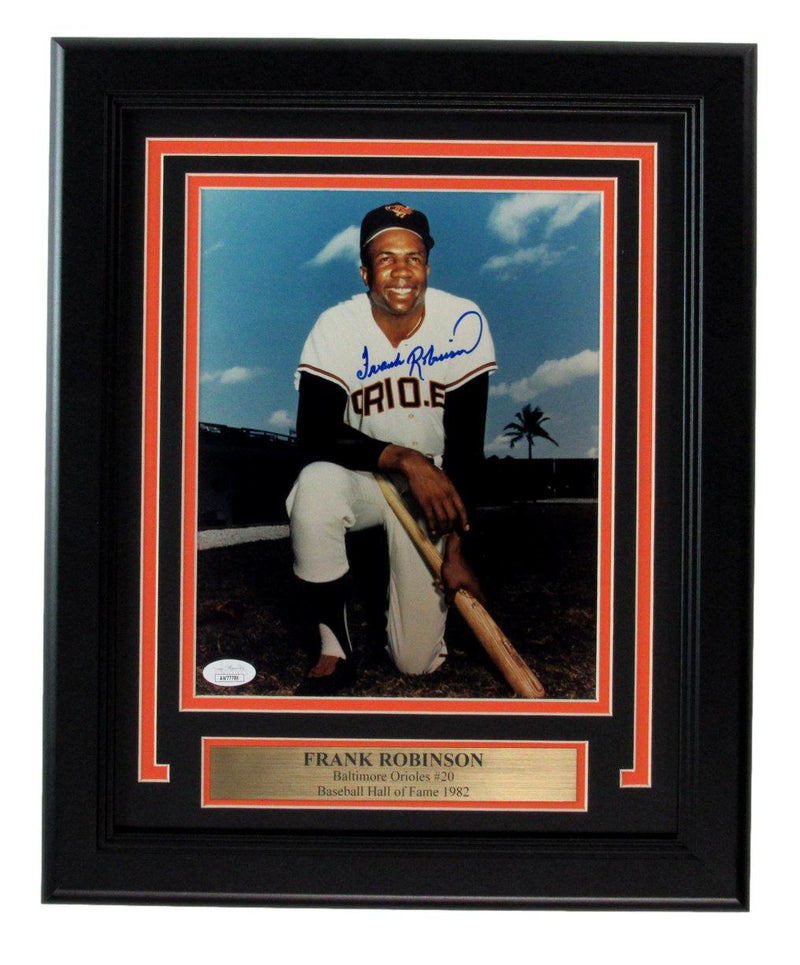 Frank Robinson HOF Signed/Auto 8x10 Photo Baltimore Orioles Framed JSA 190860