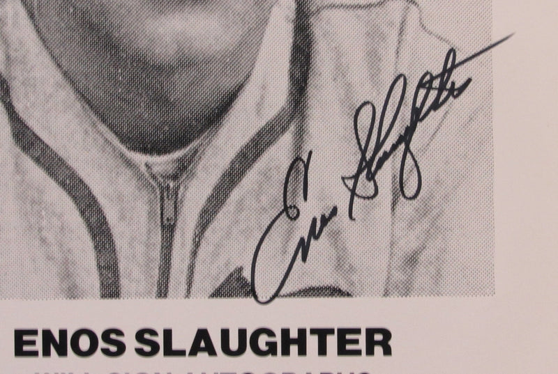 1987 Sports Collectors Show 25x19 Poster Signed by Enos Slaughter HOF 157727