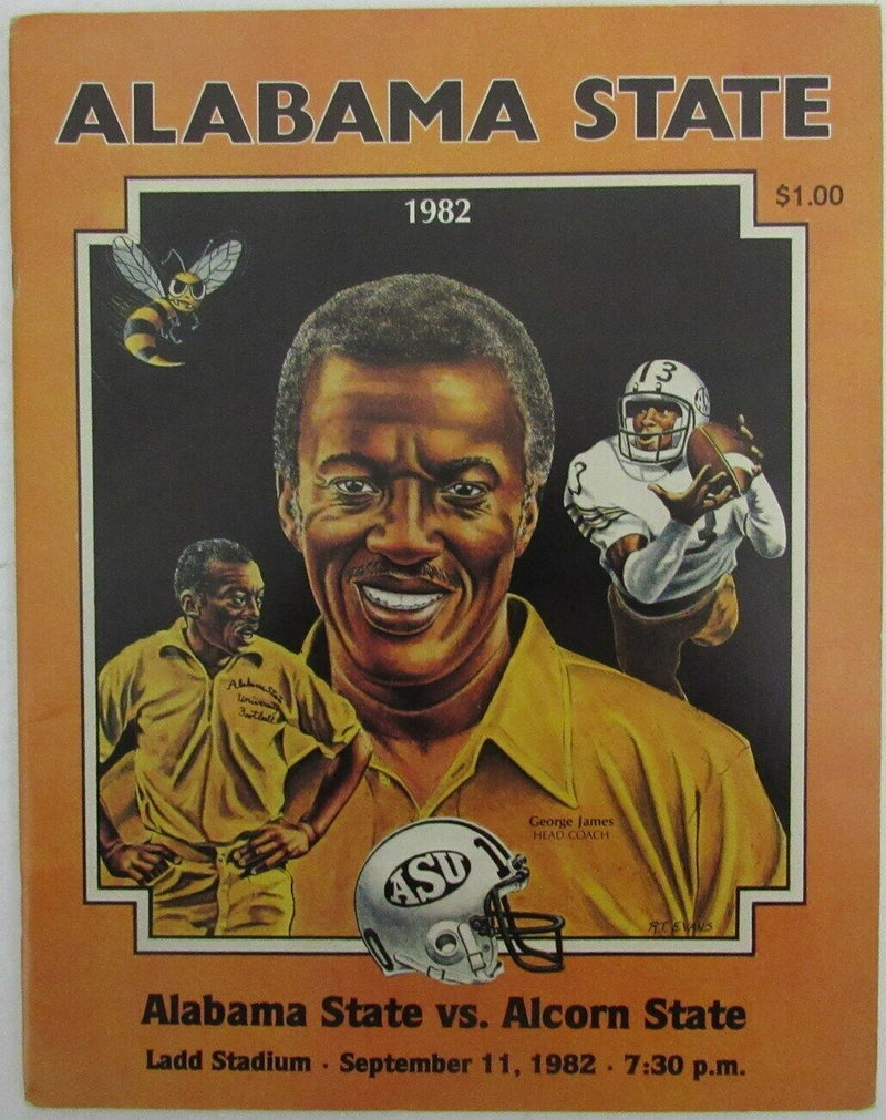 1982 Alabama State vs. Alcorn State College Football Game Program 148901