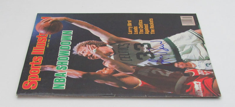 Larry Bird Signed 1986 Sports Illustrated Magazine No Label JSA Witness 189237