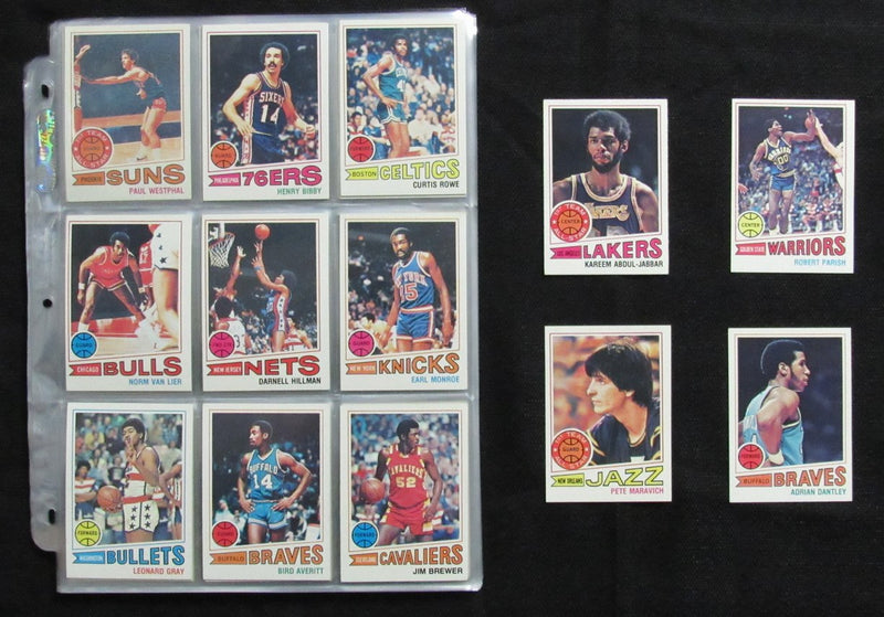 1977-78 TOPPS Basketball Complete Set (132) Parish Maravich Abdul-Jabbar 190307