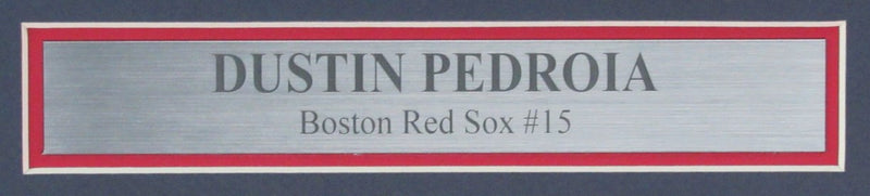 Dustin Pedroia Signed 8x10 Photo Boston Red Sox Framed Beckett 187204