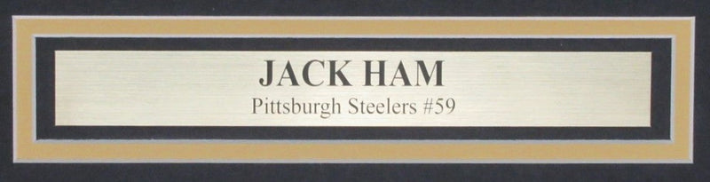 Jack Ham HOF Signed/Inscr 16x20 Photo Pittsburgh Steelers Framed Beckett 190559