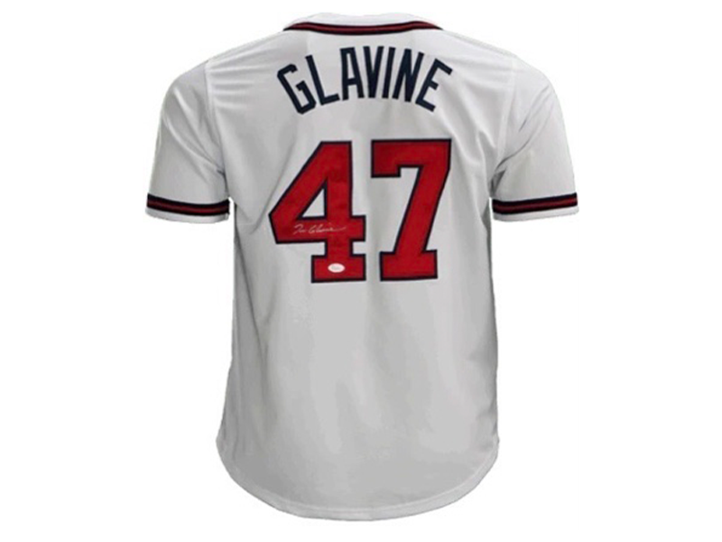 Tom Glavine Signed Atlanta Baseball Jersey White (JSA)