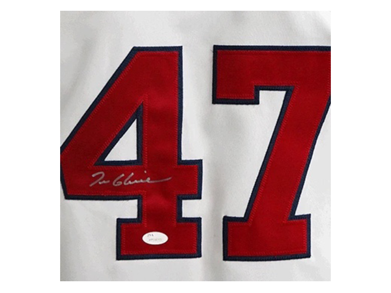 Tom Glavine Signed Atlanta Baseball Jersey White (JSA)