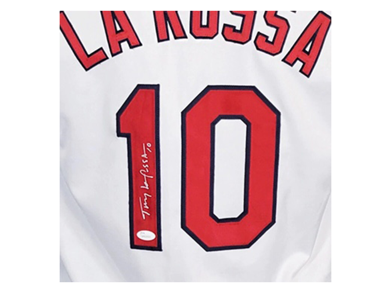 Tony Larussa Autographed St Louis White Baseball Jersey (JSA)