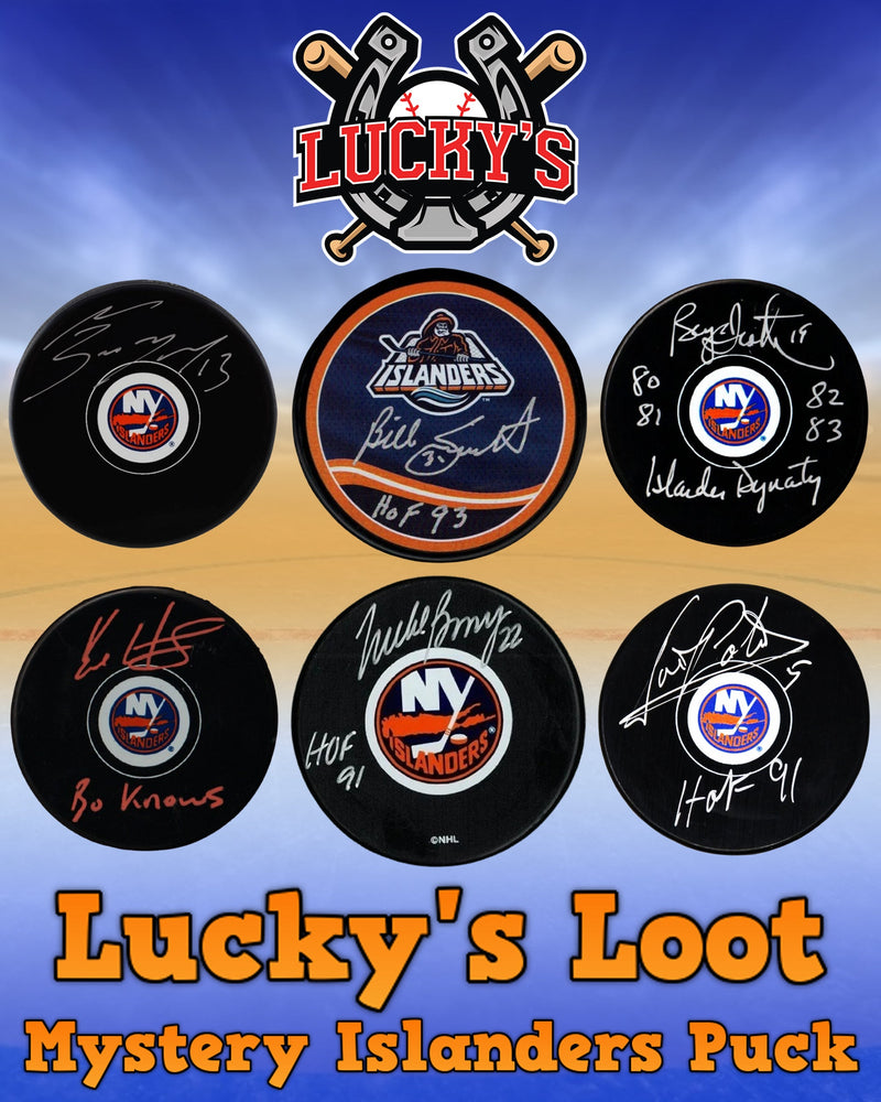 Lucky's Loot Signed Hockey Puck Mystery Box - New York Islanders