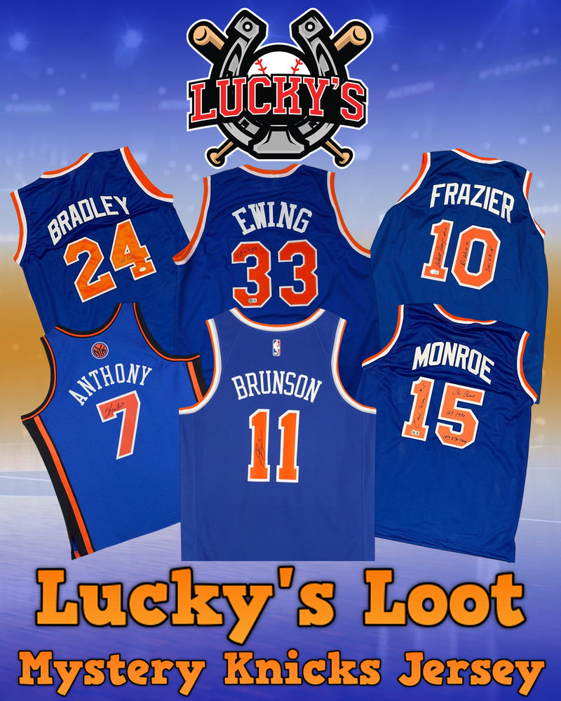 Lucky's Loot Signed Basketball Jersey Mystery Box - New York Knicks
