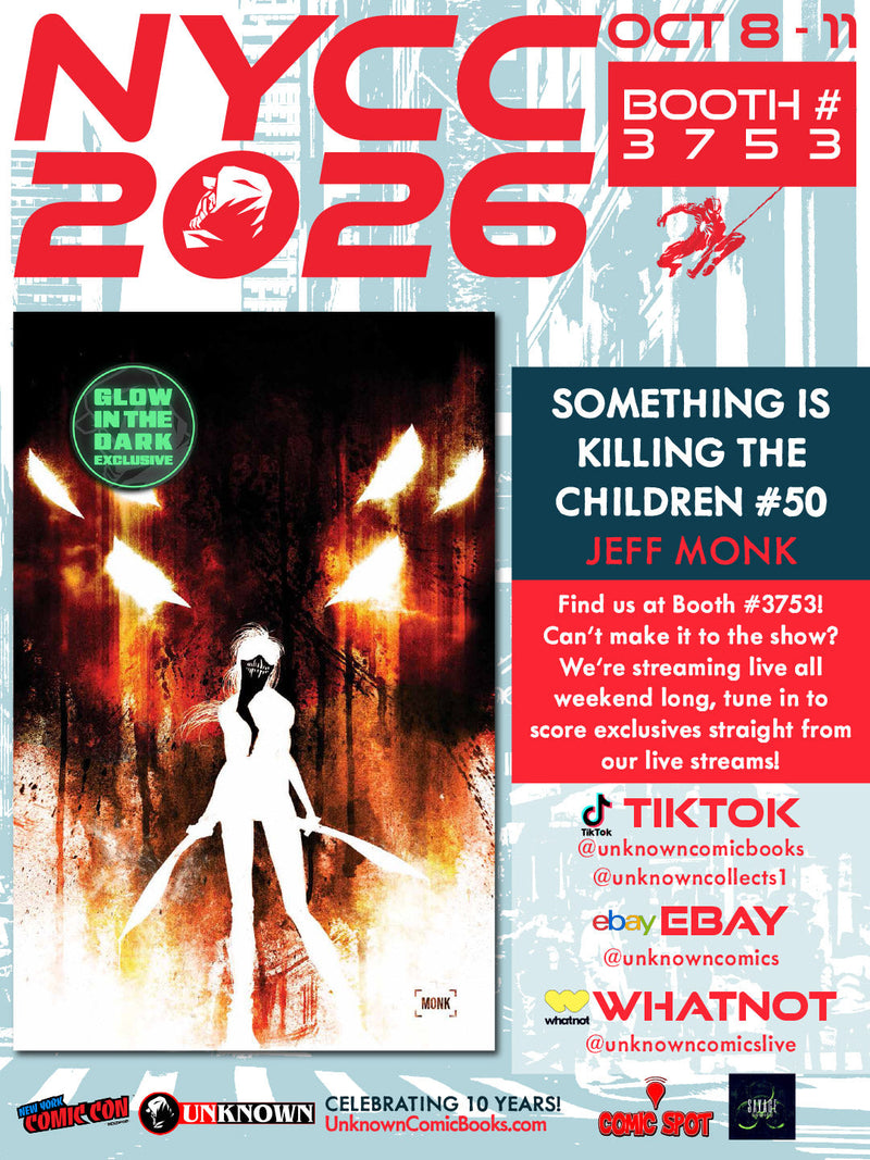 [GLOW IN THE DARK] SOMETHING IS KILLING THE CHILDREN #50 JEFF MONK NYCC EXCLUSIVE VIRGIN VAR (10/28/2026)