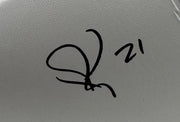 Patrick Peterson autograph close-up Arizona Cardinals signed football