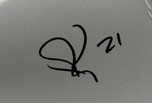 Patrick Peterson autograph close-up Arizona Cardinals signed football