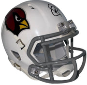 Patrick Peterson signed Arizona Cardinals throwback Speed mini helmet three-quarter view