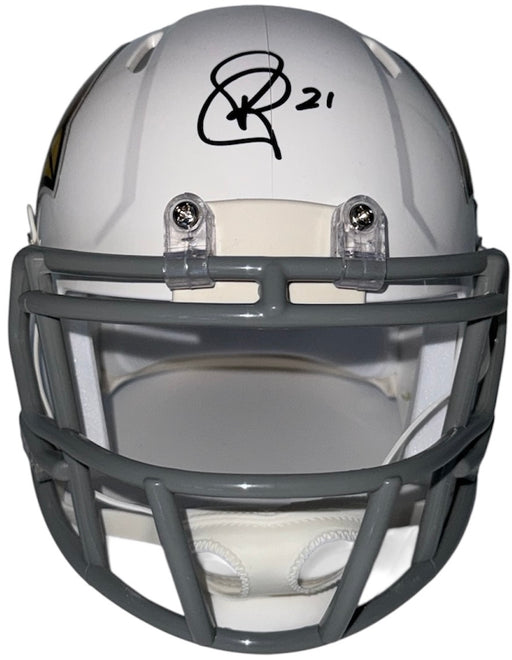 Patrick Peterson signed Arizona Cardinals throwback Speed mini helmet front autograph number 21
