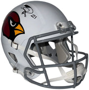 Patrick Peterson signed Arizona Cardinals white throwback Speed full-size replica helmet JSA front view