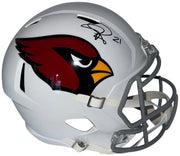 Patrick Peterson autographed Cardinals throwback Speed replica helmet side view