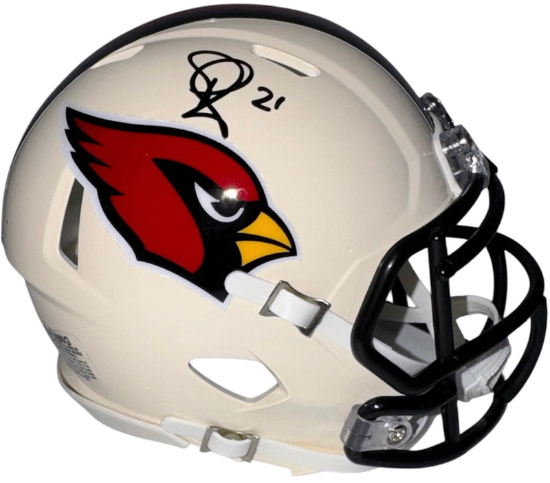 Patrick Peterson signed Arizona Cardinals retro mini helmet side view