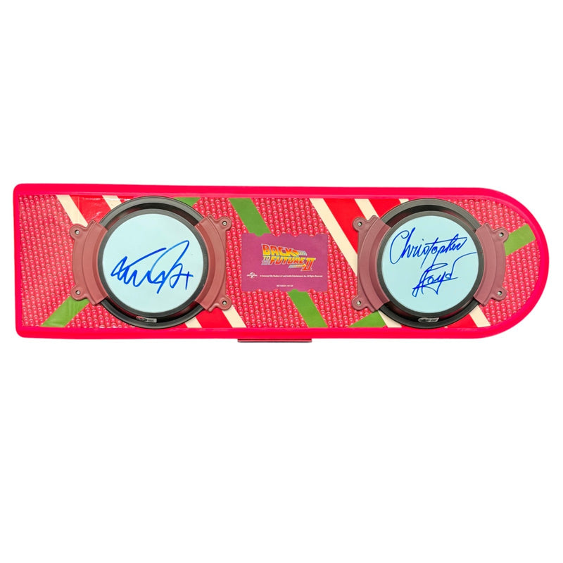 Michael J Fox & Christopher Lloyd Signed Hoverboard BTTF Autograph Beckett COA!