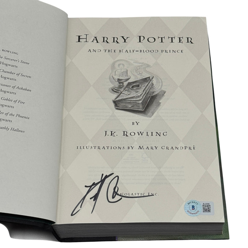 Daniel Radcliffe Signed Harry Potter Half-Blood Prince Book Beckett Autograph