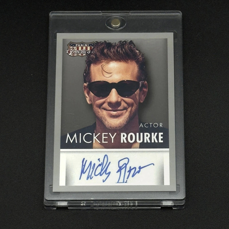 Mickey Rourke Signed The Wrestler 2015 Panini Americana Signature Trading Card