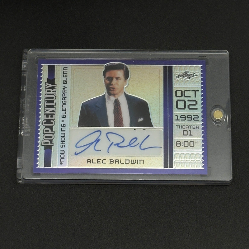 Alec Baldwin Signed Glenngary Glenn Leaf Pop Century Signatures Trading Card 2/8