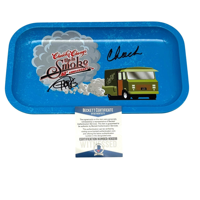 Cheech Marin Tommy Chong Signed Large Rolling Tray Up In Smoke Autograph Beckett