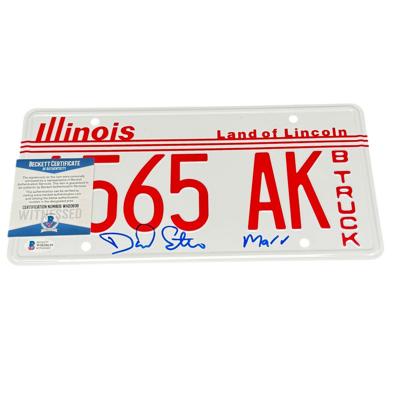Daniel Stern Signed Illinois License Plate "Marv" Home Alone Beckett BAS COA!