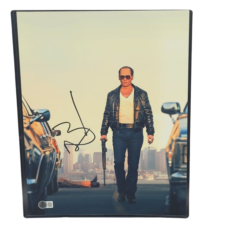 Johnny Depp Signed Black Mass 11x14 Photo Autograph Beckett BAS Authentic